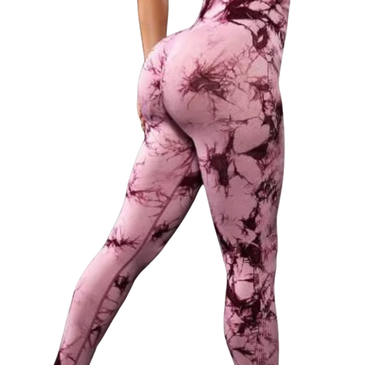 L6 Range wear Tie-Dye Seamless Leggings – High-Waisted, Full-Length, Studio & Street Ready